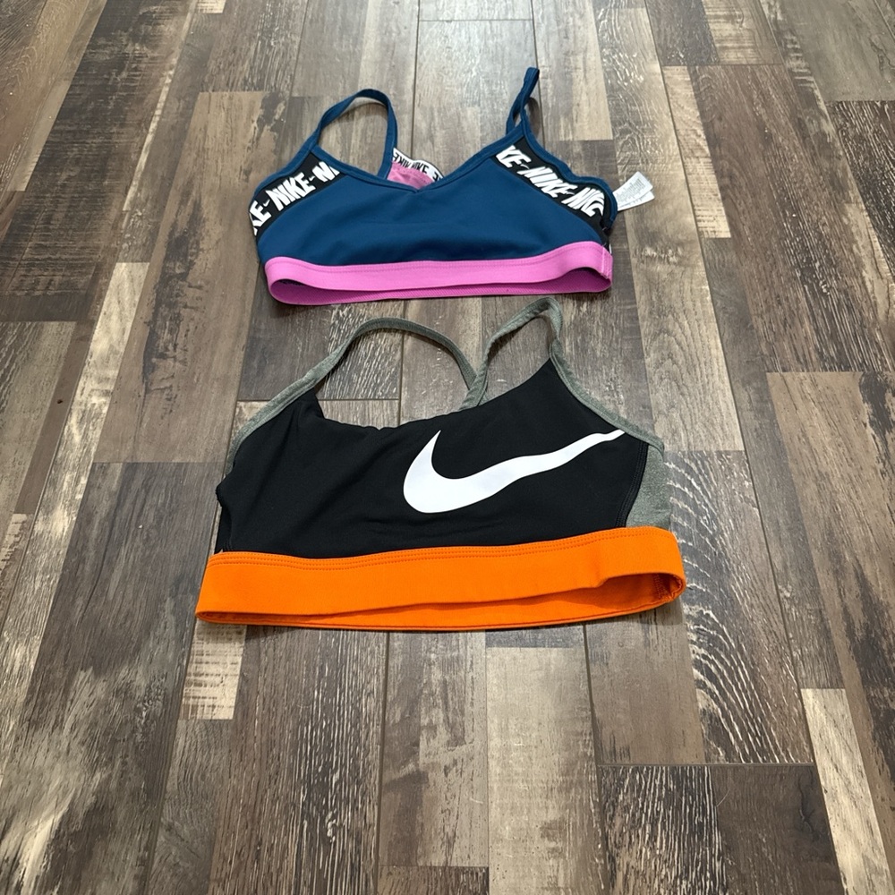 Nike Women's Colorblock Sports Bras - Blue, Pink, Black, Orange